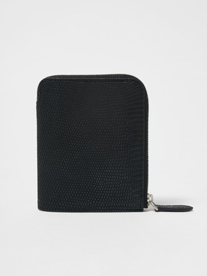 Short Wallet｜Lizard (Nubuck Black x Green)