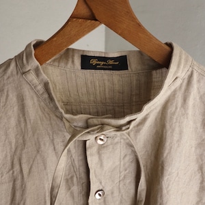 frenchvictorians bergamolinen spindle shirt / antique-beige