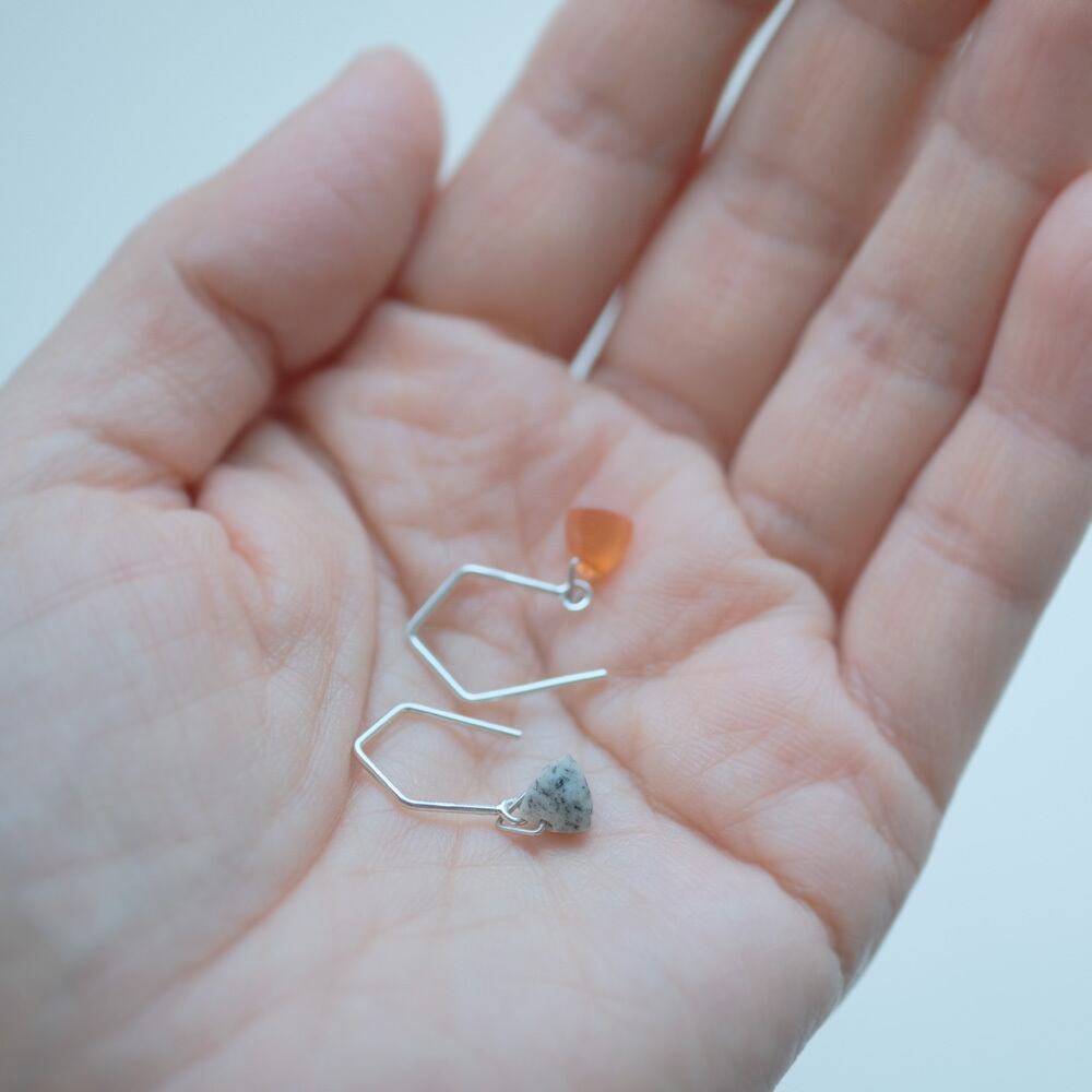 水晶 天然石 フック ピアス シルバー925 | クラウドジュエリー(Cloud