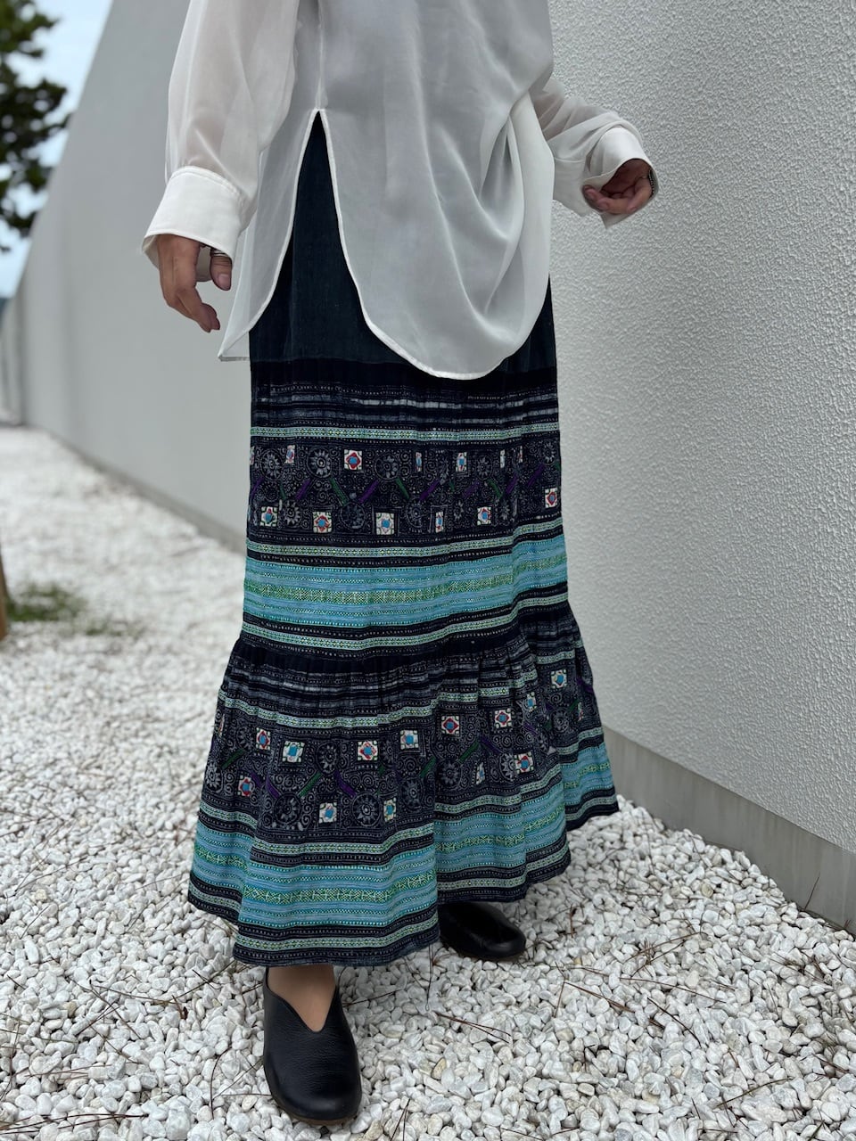 ビンテージ モン族巻きスカート ヘンプ ヘンプモン巻きスカート｜マライカ公式通販