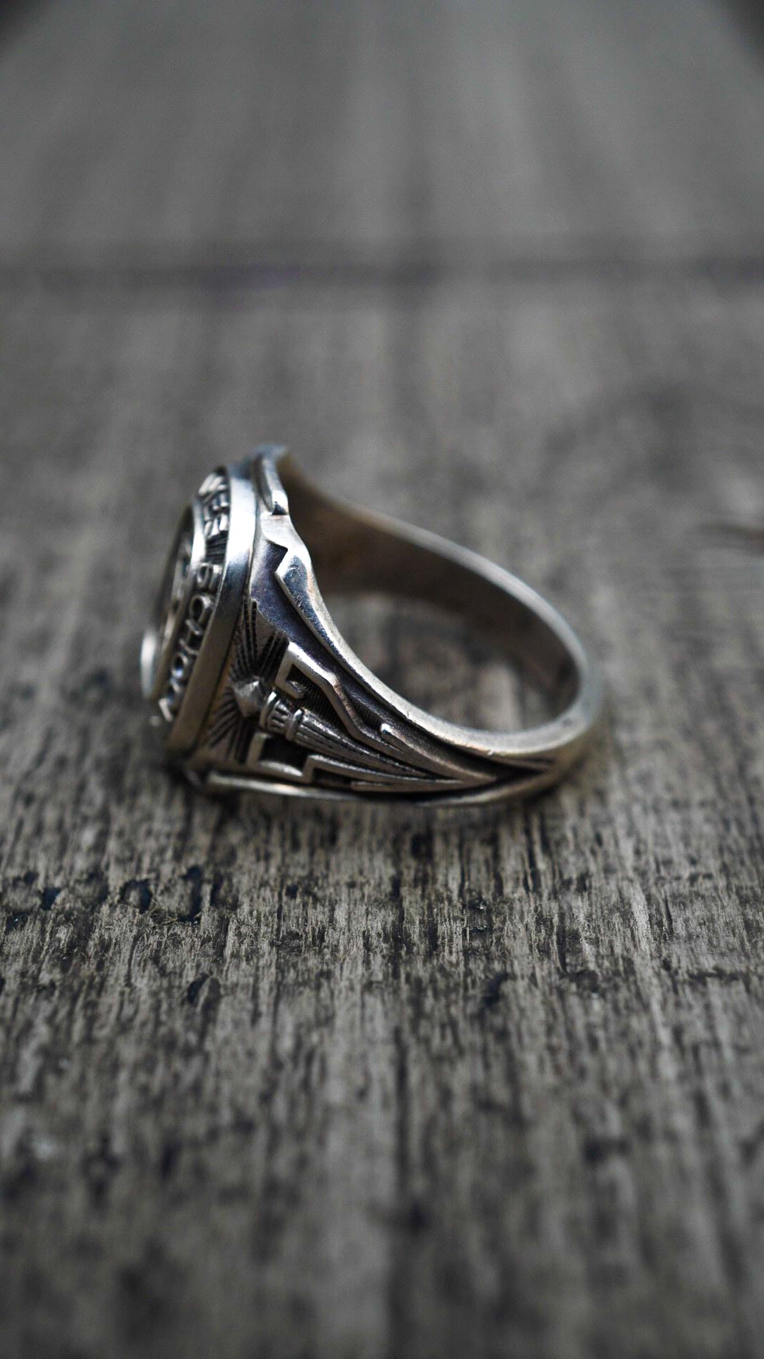 1952】U.S. VINTAGE BALFOUR バルフォア Saint James School シルバー