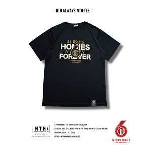 6TH ALWAYS NTH TEE color Black×Gold