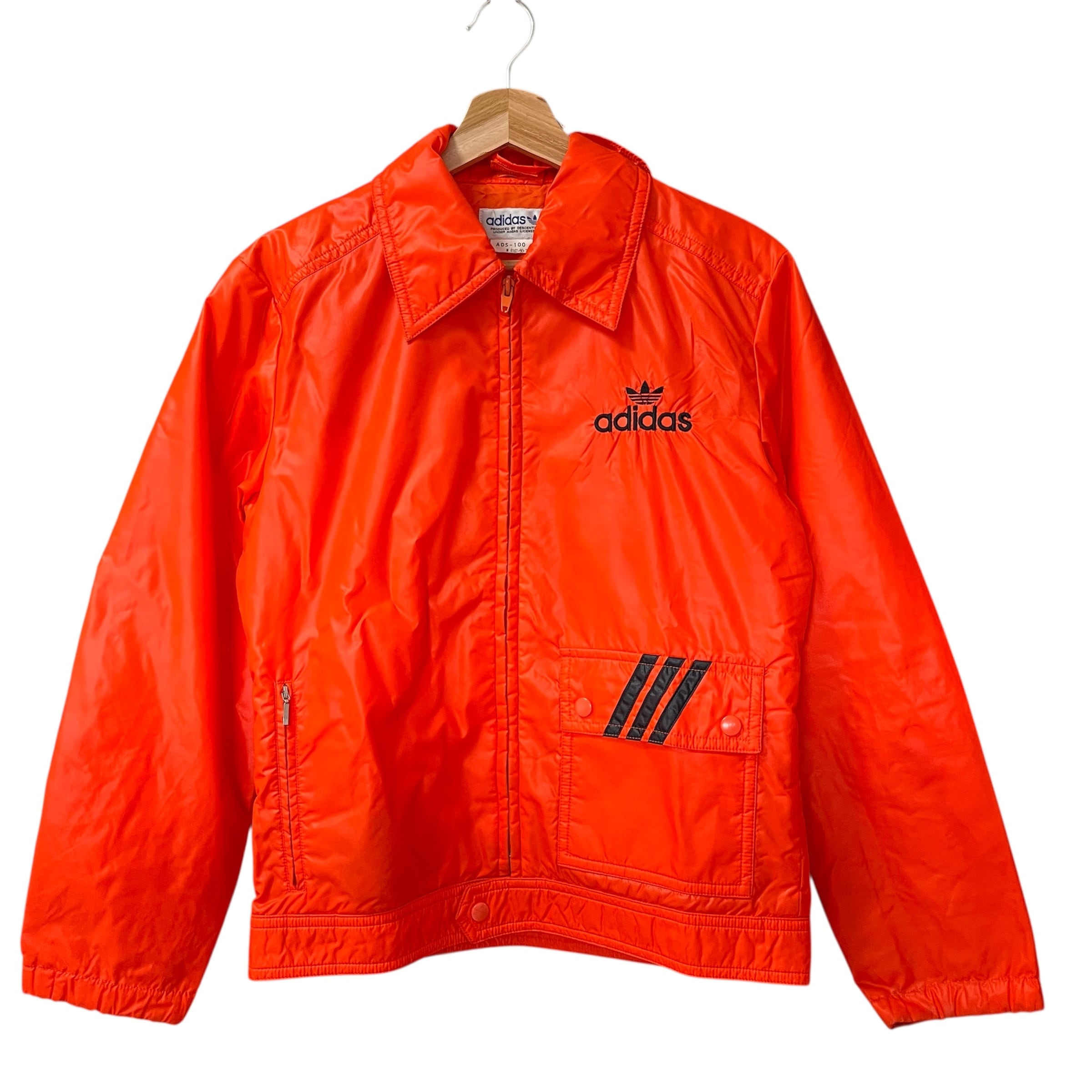 80s 西ドイツ　 トラックジャケット　オレンジ×ブラック Vintage adidas Track Jacket / 80s West Germany Era / Black