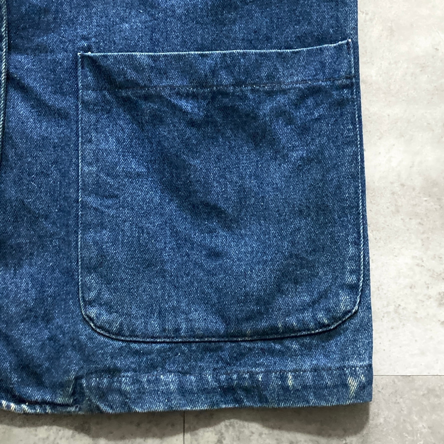 80s】Eddie Bauer エディーバウアー 表記L 黒タグ デニム テーラード