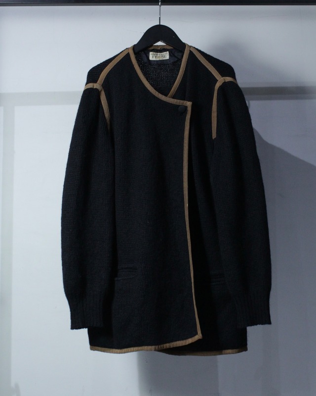【Caka BLACK】“GIANFRANCO FERRE” Line Design Kid Mohair Knit Jacket