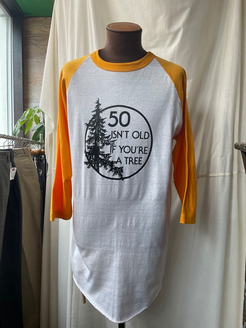 USA製 70's~80's vintage Sportswear ベースボールTシャツ　ラグラン　七分袖　