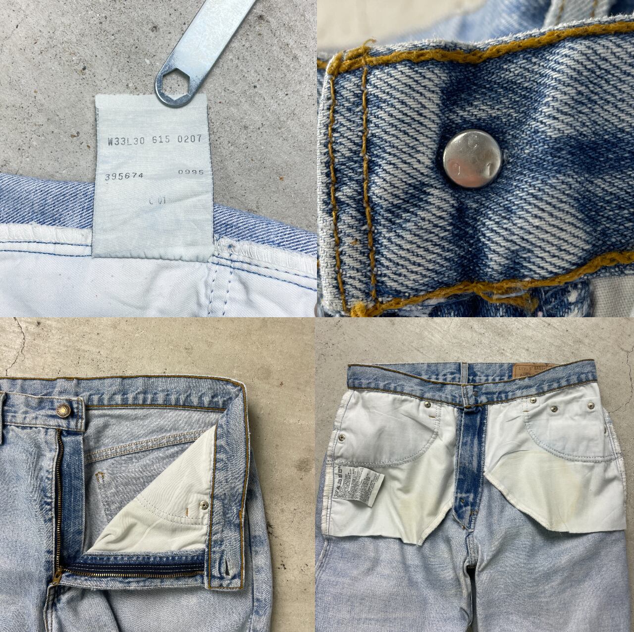 90年代 クロアチア製 オレンジタブ Levi's ユーロリーバイス 615