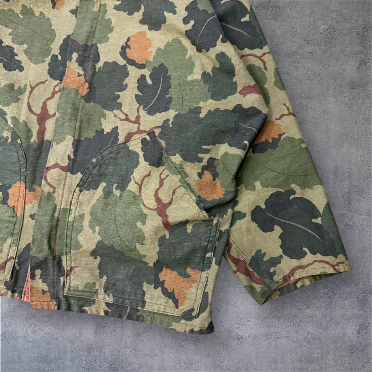 60's~ KAMO Mitchell Camo Pattern Reversible Jacket | spike osu