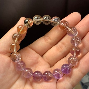no3アメジスト・アメトリン・シトリン★グラデーションブレスレット