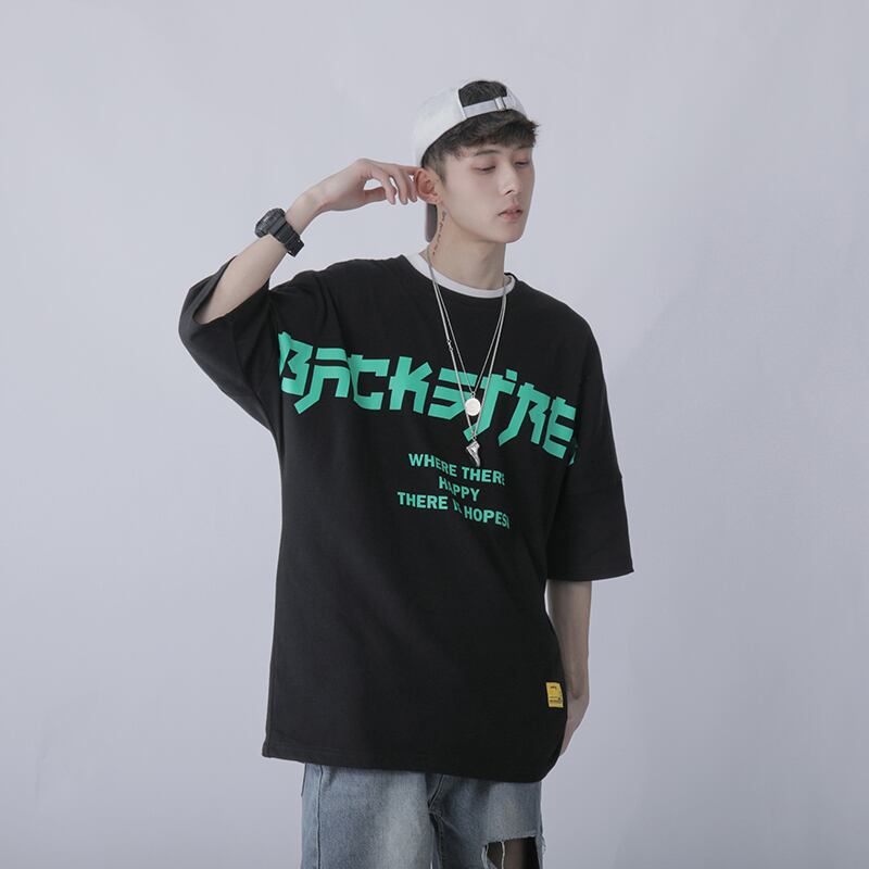 全2色 Tシャツ カットソー プリント カジュアル シンプル