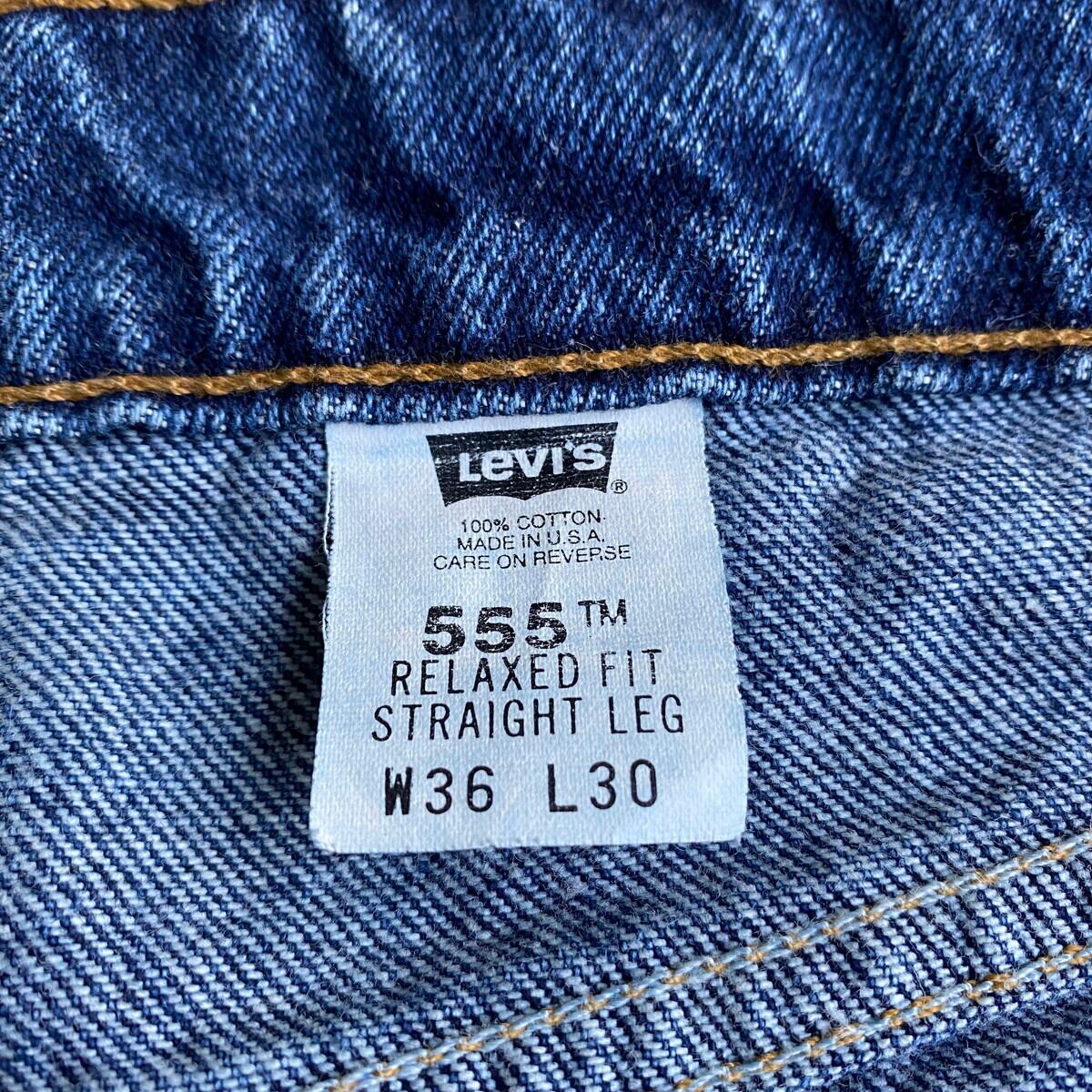 90年代 90s USA製 Levi's リーバイス 555 RELAXED FIT ワイド