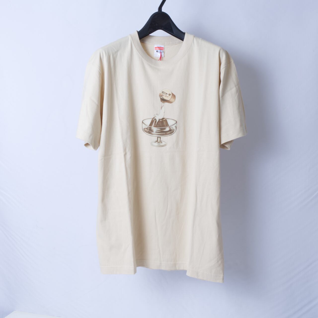 猫Tシャツ - スニャータ-【size:L】ベージュ t20