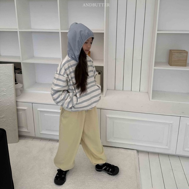 《送料無料》予約:ポケットジョガーパンツ【ANDBUTTER】※ジュニアサイズ