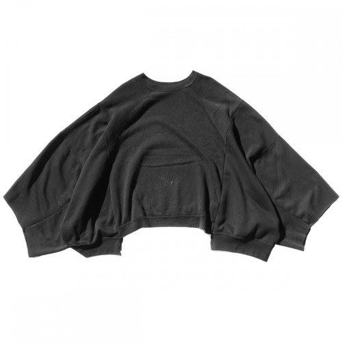 Pimpstick [pimpstick] Big Silhouette Remake Sweat Poncho BK