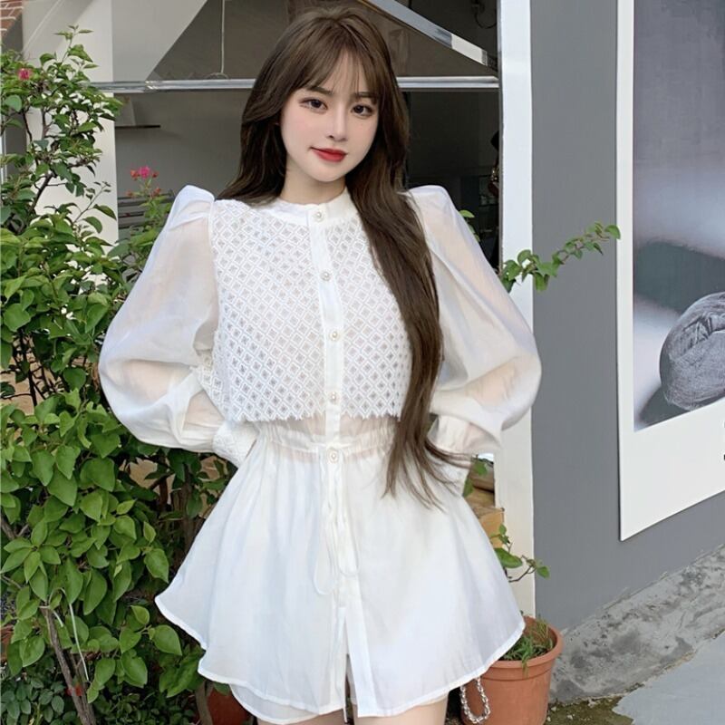シャツ ハイウェストショーツ サマースタイルカジュアル薄手 ストリート 夏物 ブルマー YY-ファッション39861170588