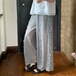 ラインフラワーレースワイドパンツ ・12005