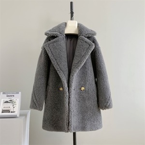 ベアミディアム丈コート【アルパカ素材】