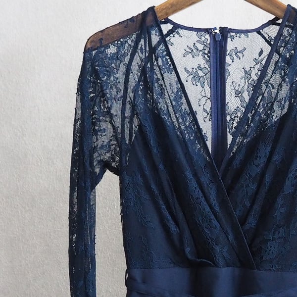 AMERI アメリ 未使用 LADY LACE VEIL DRESS レース ドレス 二次会 結婚