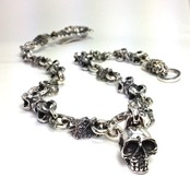 SIX WOLVES WALLET CHAIN w/1 SKULL / シックスウルヴス ウォレット チェーン・スカルトップ