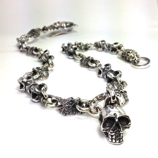 SIX WOLVES WALLET CHAIN w/1 SKULL / シックスウルヴス ウォレット チェーン・スカルトップ
