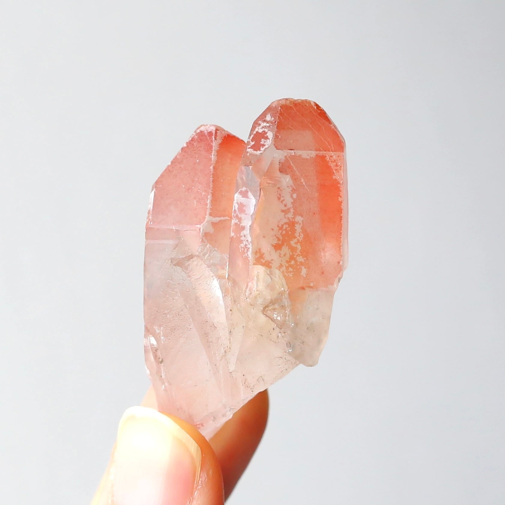 ツイン ディープピンクレムリアンシード 天然石 水晶 鉱物 一点物