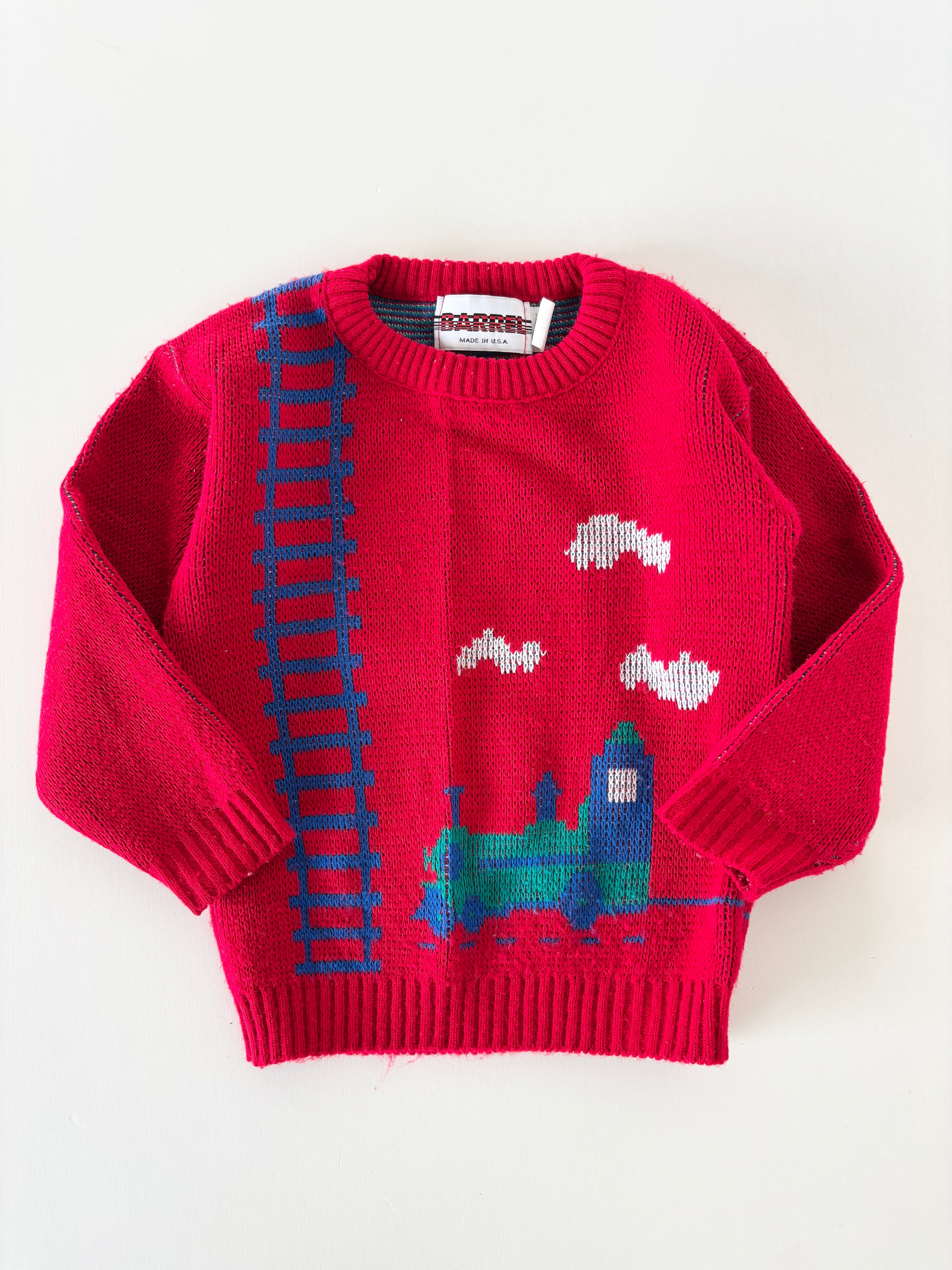 【3T相当・vintage】USA製 トレインニット