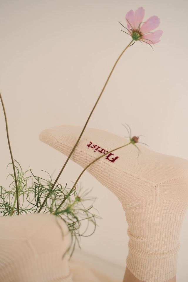 Florist socks col.whitelaceflower