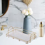 トレイ アクセサリー コスメ スキンケア 鉄製収納棚 ワイヤー 化粧台 オーガナイザーラック ドレッサー カウンタートップ 黒 白 ブラック ホワイト