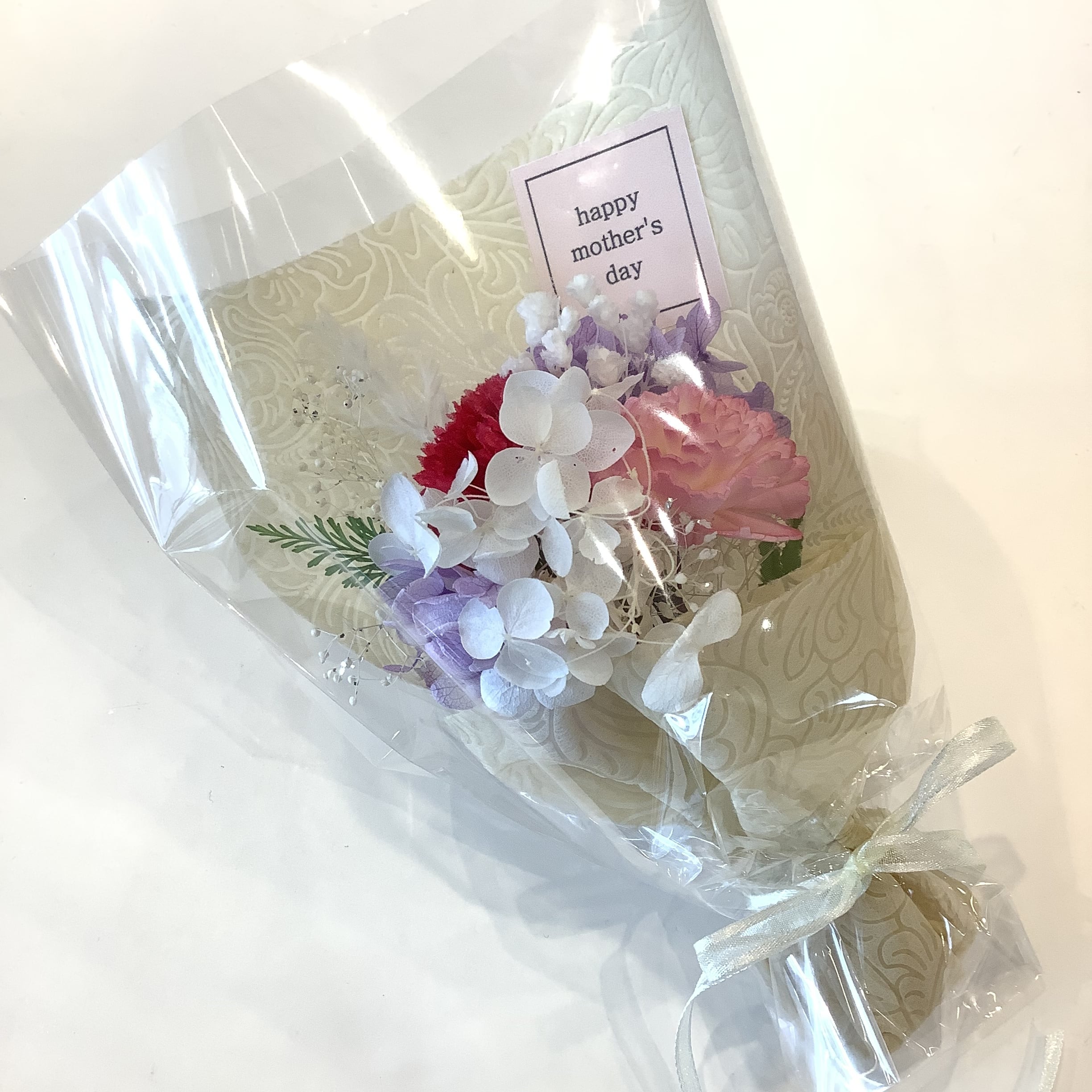 母の日 ギフト ブーケ ピンク系 お花 プリザーブドフラワー