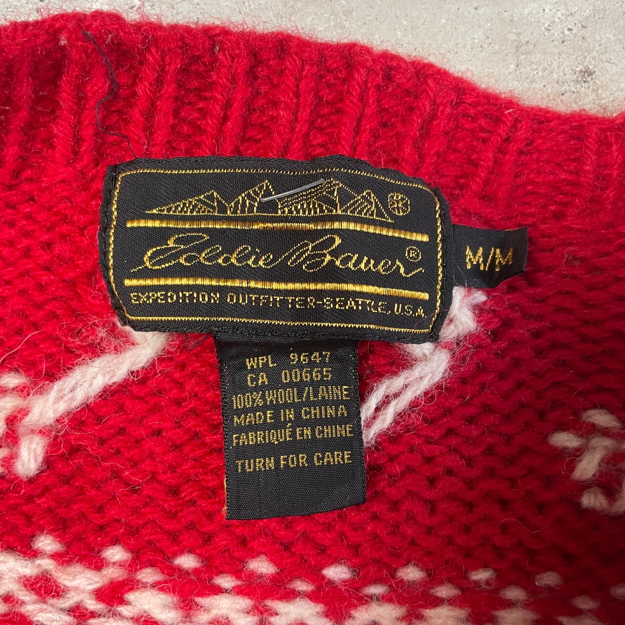 90年代 Eddie Bauer エディーバウアー ウールニットセーター 