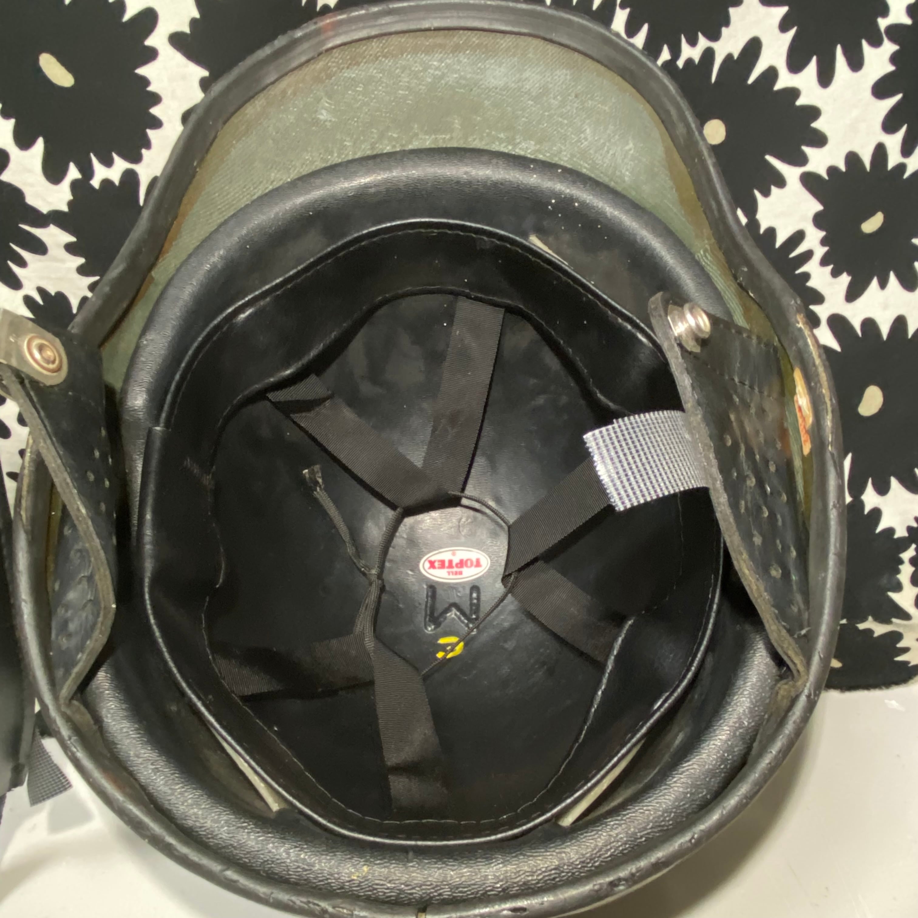 BELL TOPTEX POLICE 60's ビンテージハーフヘルメット Mシェル 約57cm