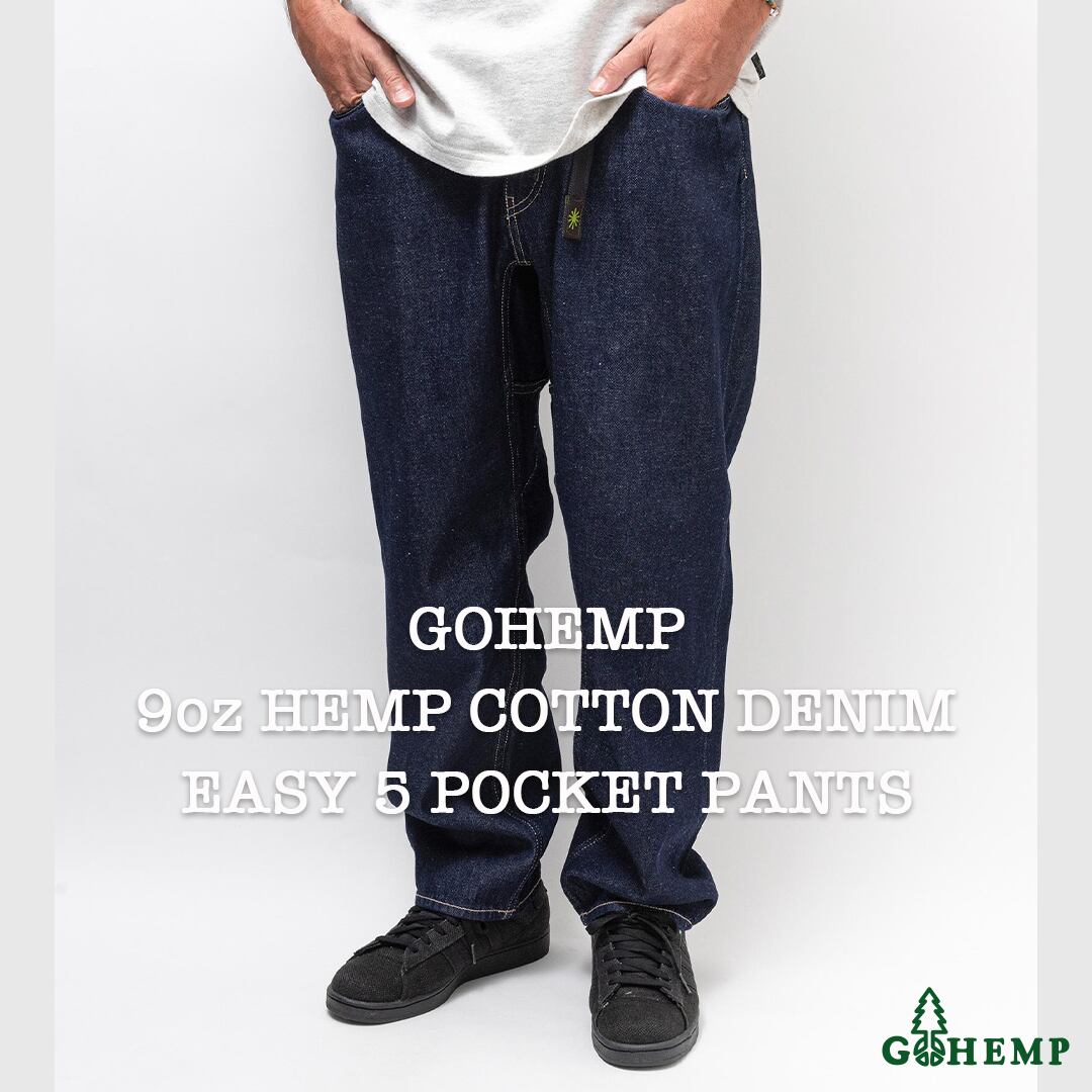 【GOHEMP / ゴーヘンプ】EASY 5PK PANTS (ONE WASH) / イージー5ポケットパンツ | GOOD NOTE  powered by BASE