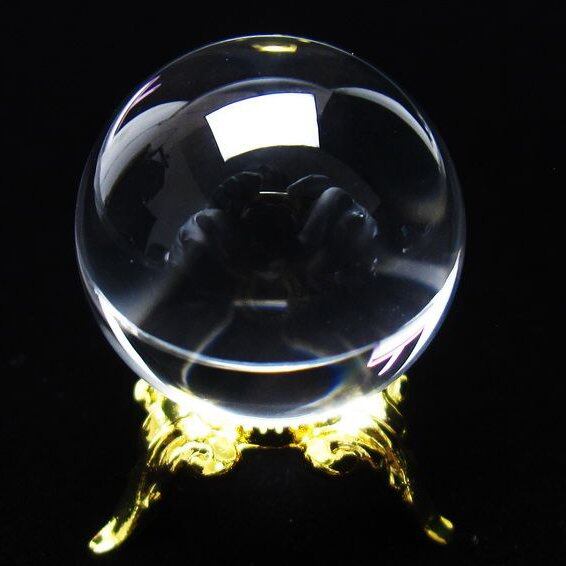 水晶 丸玉 ブラジル産 24mm 一点物 141-6425