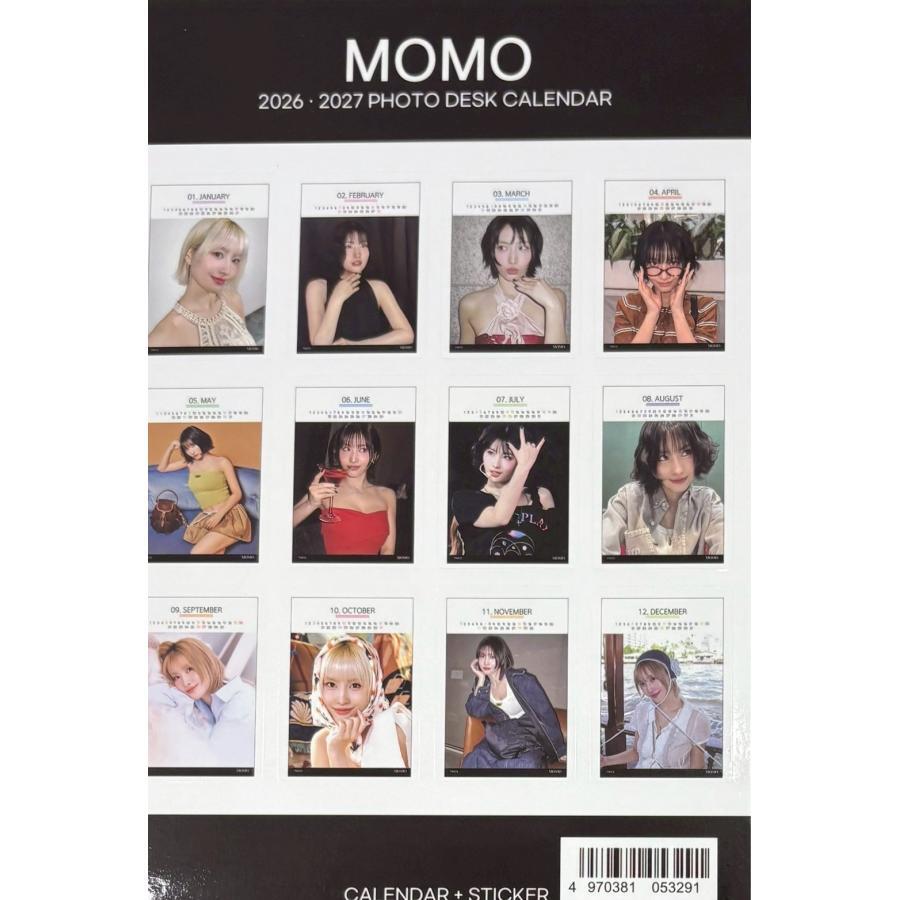 モモ MOMO トゥワイス TWICE 2026 2027 2年分 卓上 カレンダー DESK