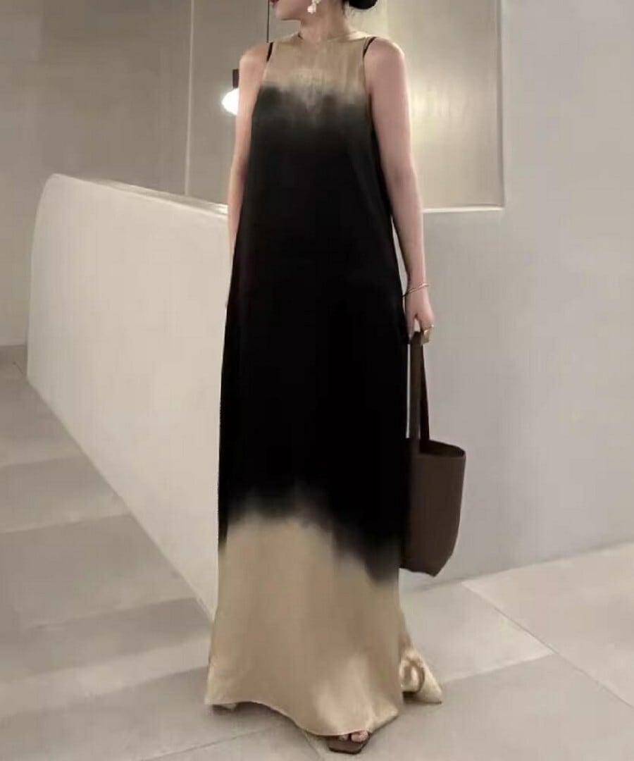 一部翌日発送◆グラデーションカラーワンピース【w-30426】