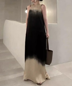 一部翌日発送◆グラデーションカラーワンピース【w-30426】