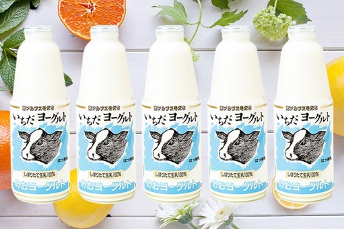 【配達曜日指定便★お得★】飲むヨーグルト「いちだヨーグルト」900ml×5本（自家用E-51）全6ヶ月