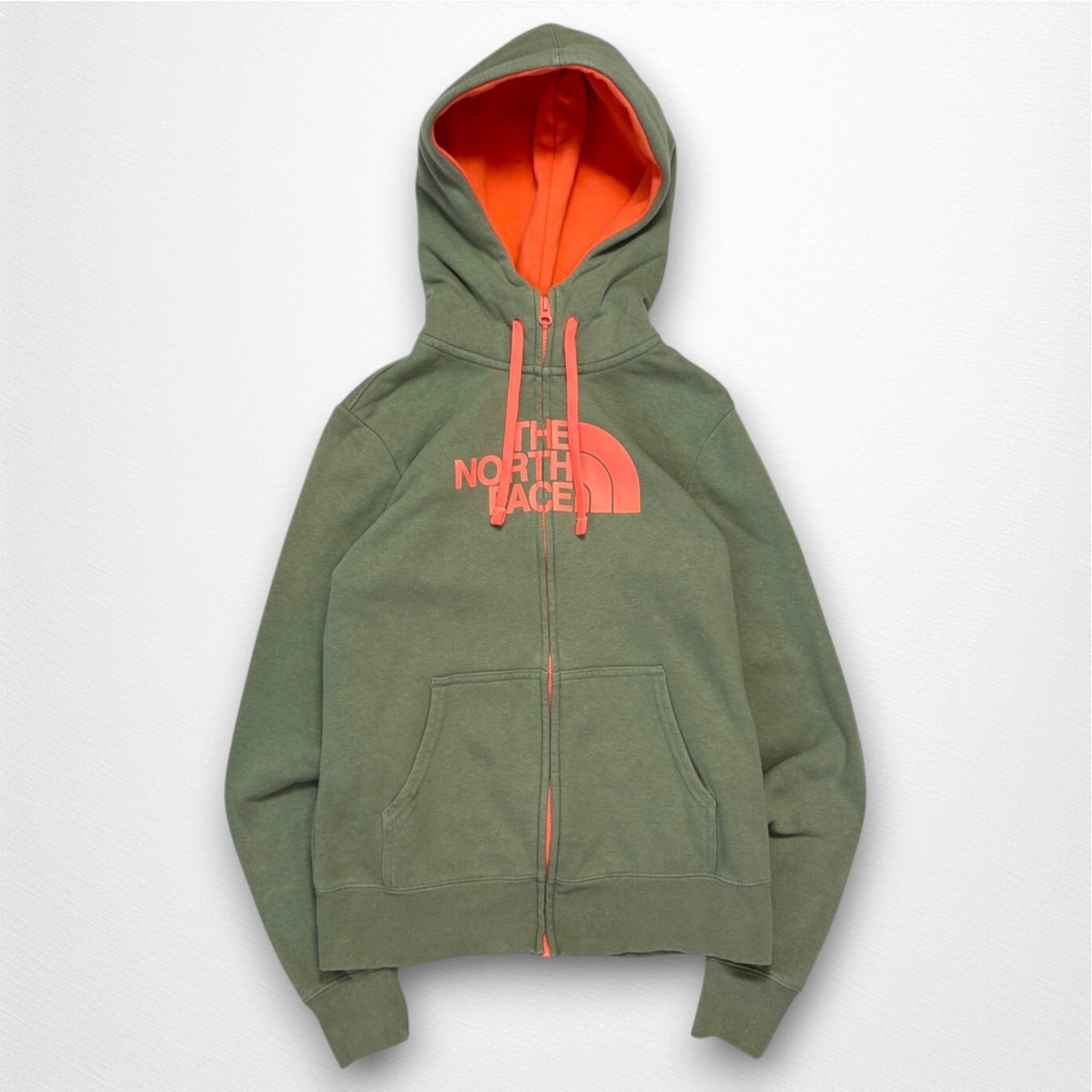 k*a様 【緊急値下げ】THE NORTH FACE パーカー カーキ　L THE NORTH FACE】ザノースフェイス 裏起毛 フルジップパーカー カーキ