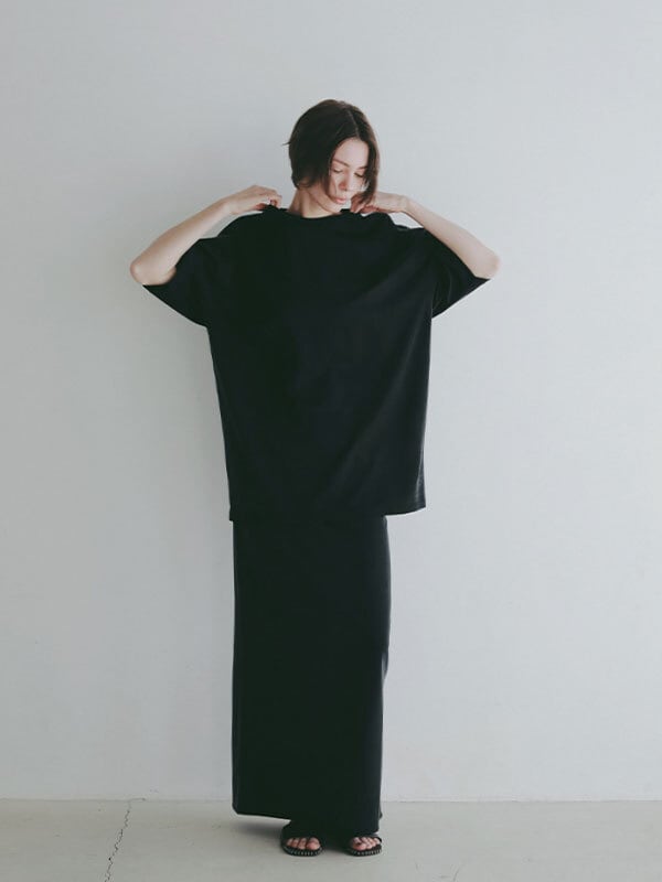 ETRE TOKYO(エトレトウキョウ) キュプラジャージオーバーサイズTee