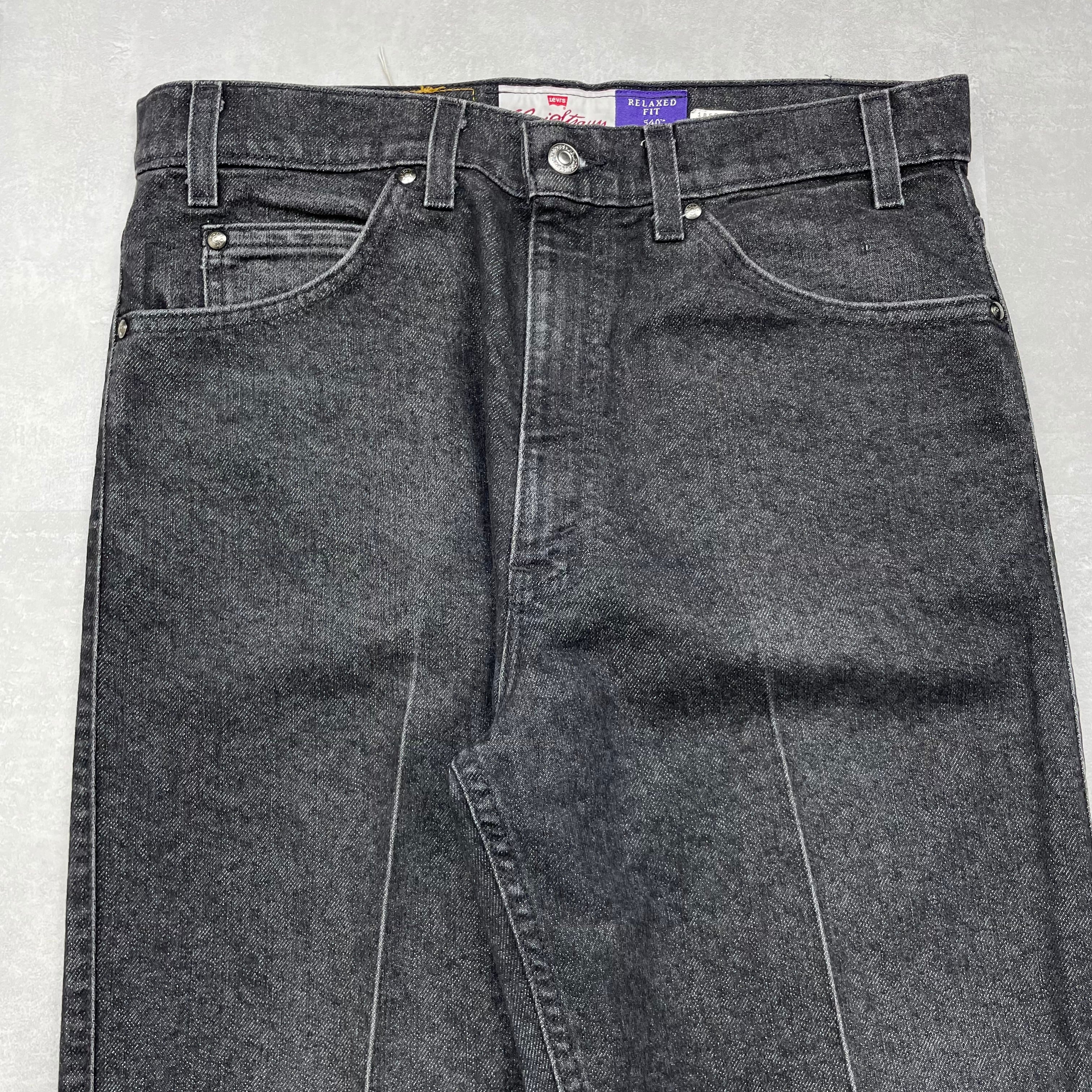 実寸 W36L26》 Levi's リーバイス 540 ブラックデニム 先染め 実寸 W36L26》 Levi's リーバイス 540 ブラックデニム 先染め