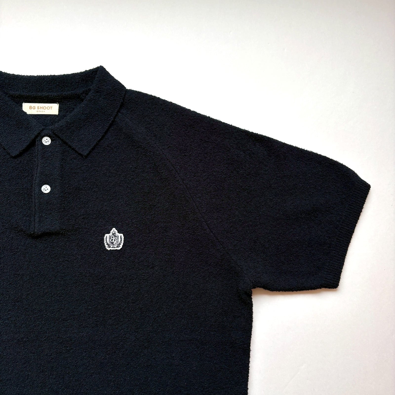 SUPER SOFT PILE KNIT POLO SHIRT -DARK NAVY- | 8G SHOOT WEBSTORE