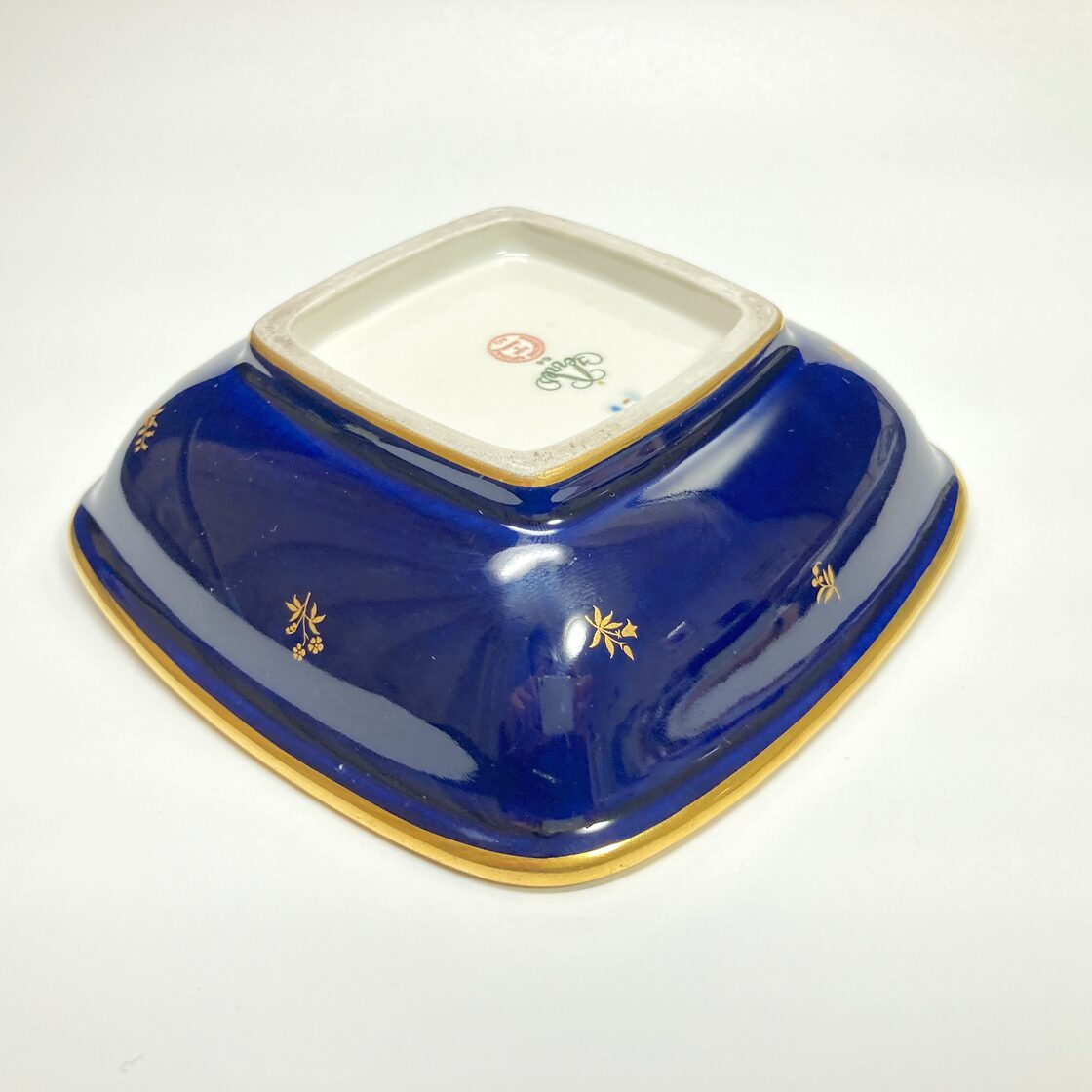SEVRES セーブル 王者の青 ファットブルー 24金彩 深皿 浅鉢 