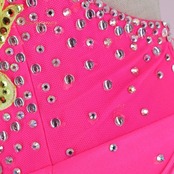 社交ダンス 衣装 白樺ドレス ラテン ドレス ワンピース 黄色 ピンク デモ 競技 ダンス パーティ 発表会 鮮やか かわいい ピンク系 イエロー系 フォーマル ダンス衣装 女性用 おしゃれ ステージ衣装 ビビッド コスチューム ダンスパーティ