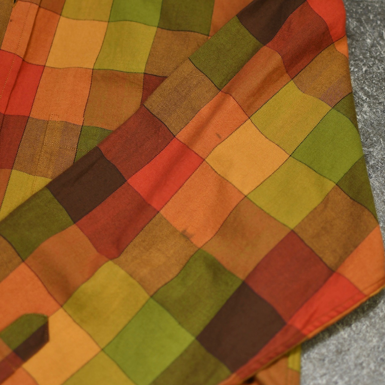 ORVIS block check button down shirt