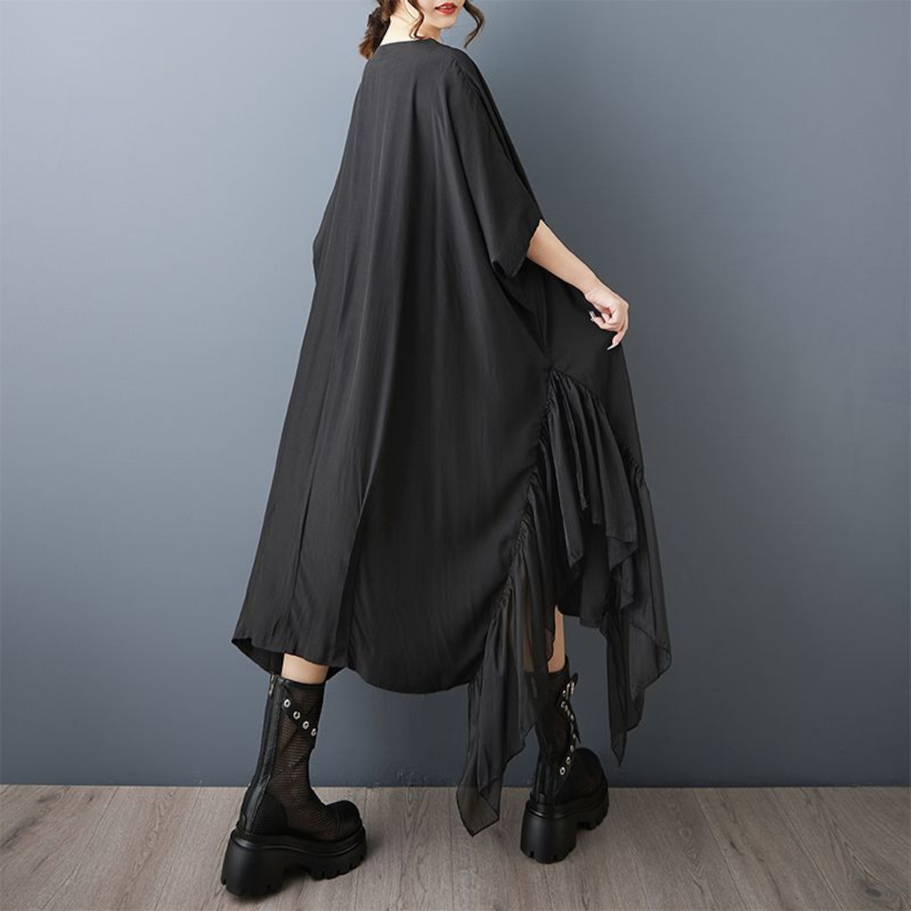 ゆったり ドルマンスリーブ ワンピース 30202