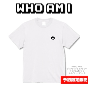 【ディクソンジュニアタリキ】WHO AM I COTTON T-SHIRT(WHITE/BLACK) | 綿素材Tシャツ(ホワイト/ブラック)