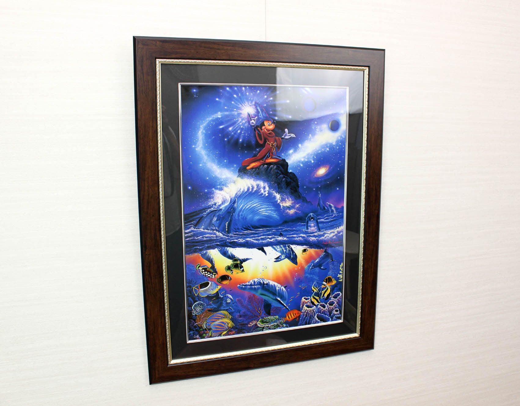 ラッセン ディズニー ポスター「ミッキーマウス/ソーサラー オブ ザ シーズ」アート 絵画 インテリア Disney