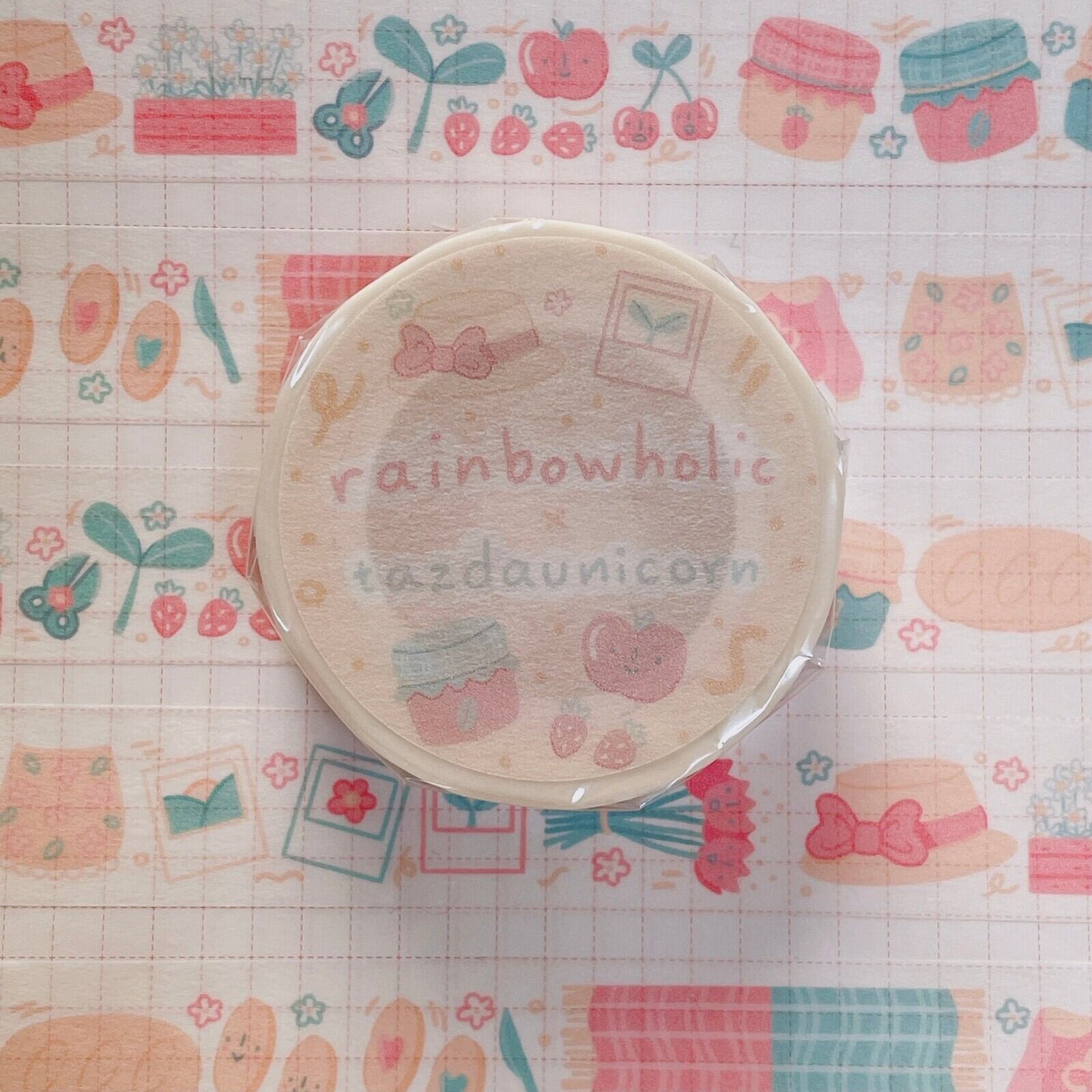 Rainbowholic x Tazdaunicorn コテージコア 15mmマステ RA01