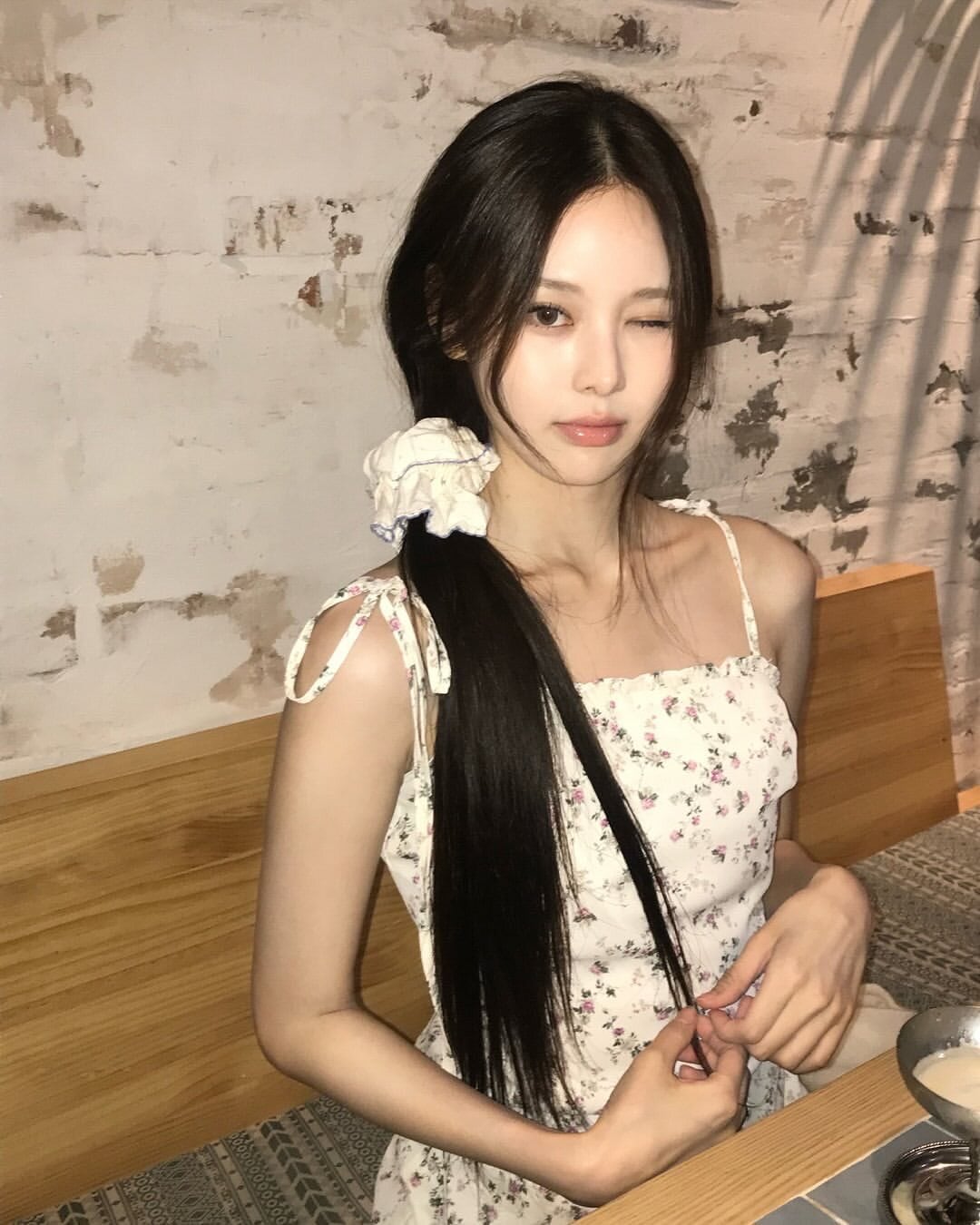 ☆izna ジミン 着用！！【NOT YOUR ROSE】frill mini dress (ivory
