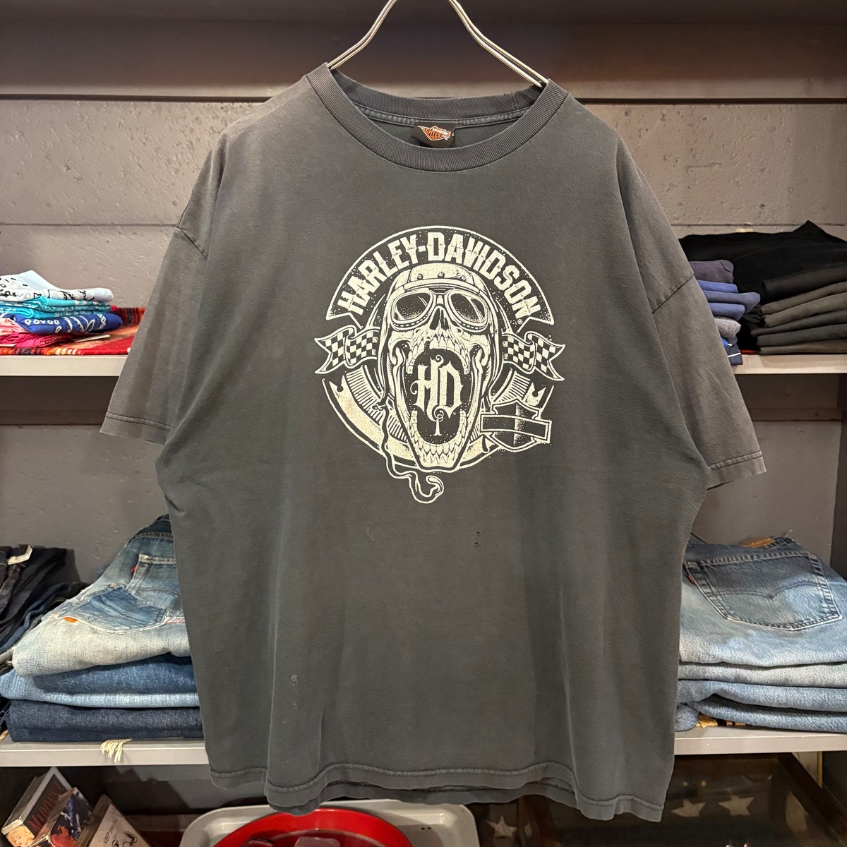 00'S Harley-Davidson Motorcycle Bike T-shirt Men's L size / eaa429350